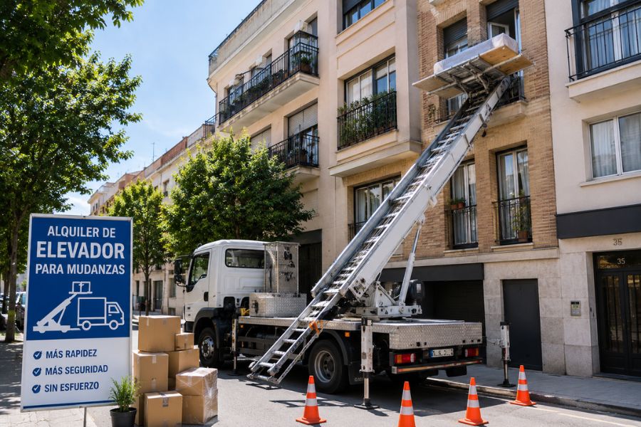 Alquiler de elevador para mudanzas