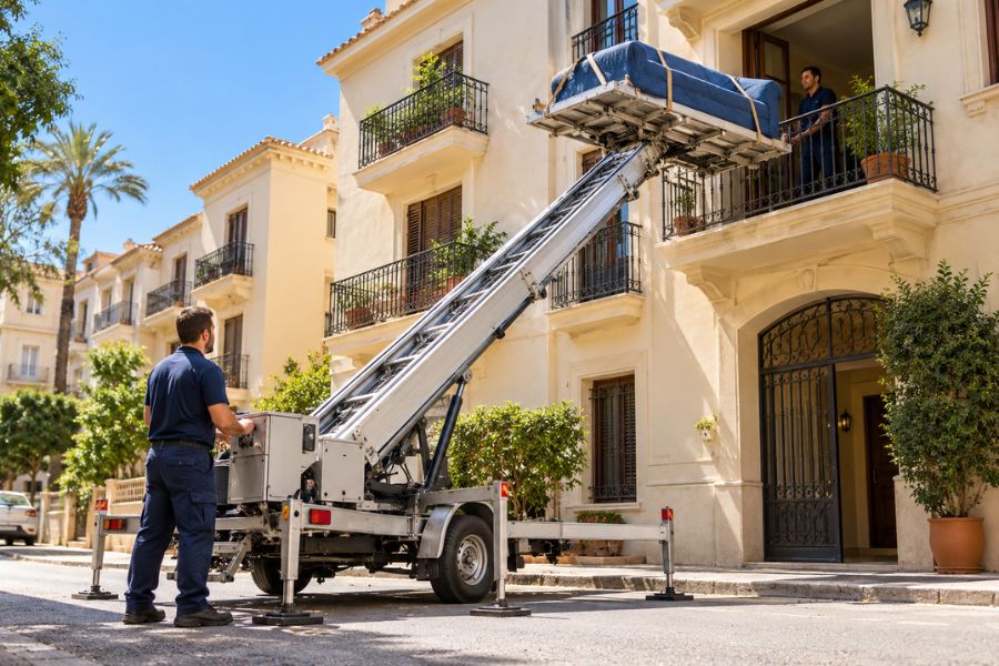 Contratar elevador para mudanzas